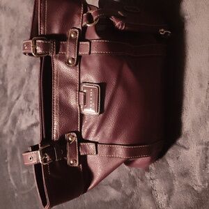 Vintage Rosetti shoulder bag reddish brown faux leather